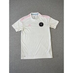 Inter Miami CF Soccer Home Jersey Mens S White Adidas Aeroready Lionel Messi